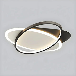 Trendy Black Triple Square LED Flush Mount Ceiling Lamp Zawala Image - 5