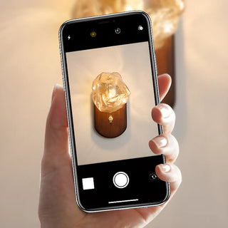 ZOWALA - Modern Wood Clear Glass Wall Light Image - 11