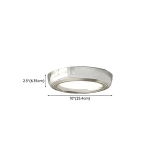 Trendy Circular Chrome LED Flush Mount Ceiling Light Zawala #size