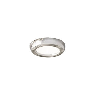 Trendy Circular Chrome LED Flush Mount Ceiling Light Zawala Image - 9