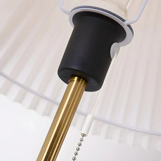Trendy Fabric Cone Shade Floor Lamp with Pull Chain Zawala Image - 11