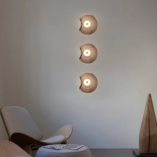 Trendy Geometric Grey Metal LED Wall Sconce Light Zawala Image - 2