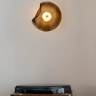 Trendy Geometric Grey Metal LED Wall Sconce Light Zawala Image - 3