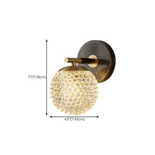 Trendy Globe Crystal Indoor 2-Bulb Ambient Wall Light Zawala #size