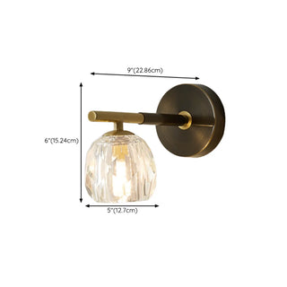 Trendy Globe Crystal Indoor 2-Bulb Ambient Wall Light Zawala Image - 20