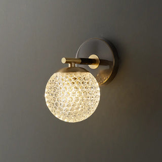 Trendy Globe Crystal Indoor 2-Bulb Ambient Wall Light Zawala Image - 6