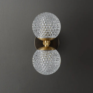 Trendy Globe Crystal Indoor 2-Bulb Ambient Wall Light Zawala Image - 7
