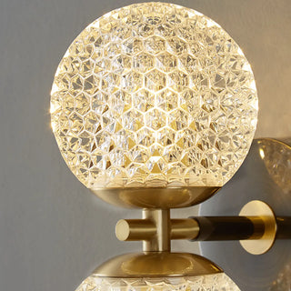 Trendy Globe Crystal Indoor 2-Bulb Ambient Wall Light Zawala Image - 8