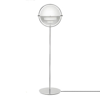 Trendy White Globe Metal LED Living Room Floor Lamp Zawala Image - 11