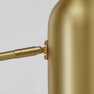 Trendy Adjustable Cylinder Gold Metal LED Floor Lamp Zawala Image - 8