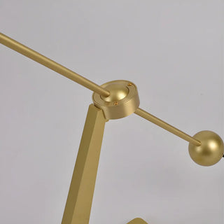 Trendy Adjustable Cylinder Gold Metal LED Floor Lamp Zawala Image - 9