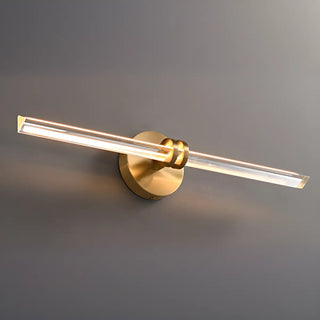 Dual Glass Tubes Gold LED Bathroom Vanity Light  Zawala Image - 8