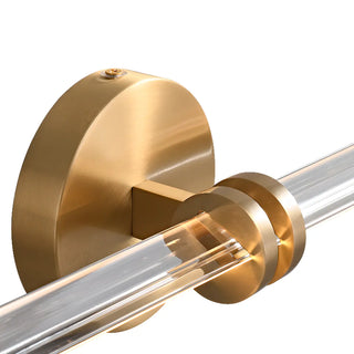 Dual Glass Tubes Gold LED Bathroom Vanity Light  Zawala Image - 9