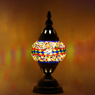 Unique Turkish Mosaic Stained Glass Stand Table Lamp Zawala Image - 2
