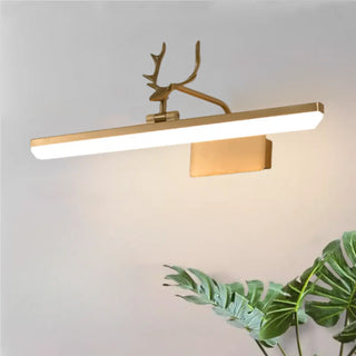 ZOWALA - Unique Gold Antler Design LED Vanity Wall Light Image - 12