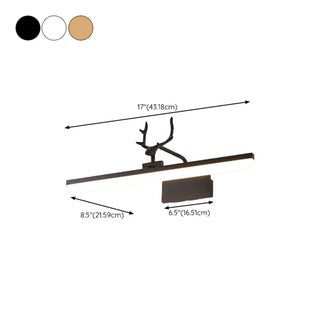 ZOWALA - Unique Gold Antler Design LED Vanity Wall Light #size