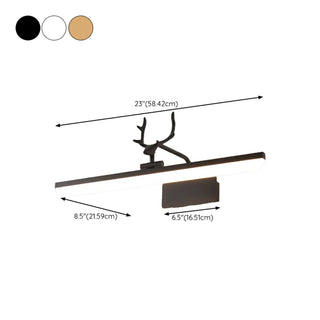 ZOWALA - Unique Gold Antler Design LED Vanity Wall Light Image - 16