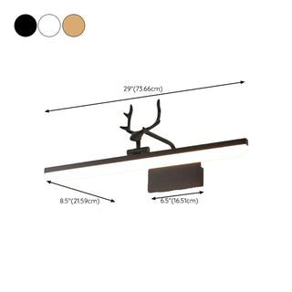 ZOWALA - Unique Gold Antler Design LED Vanity Wall Light Image - 17