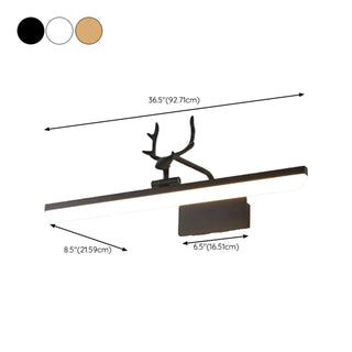ZOWALA - Unique Gold Antler Design LED Vanity Wall Light Image - 18