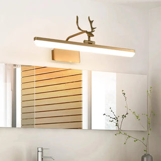 ZOWALA - Unique Gold Antler Design LED Vanity Wall Light Image - 2