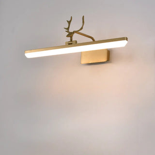 ZOWALA - Unique Gold Antler Design LED Vanity Wall Light Image - 5
