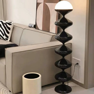 Creative Black Gourd String Metal LED Floor Lamp Zawala Image - 1