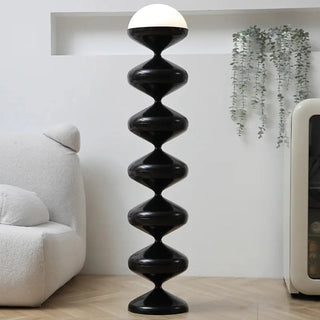 Creative Black Gourd String Metal LED Floor Lamp Zawala Image - 6