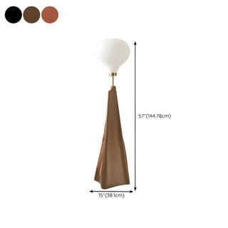 Unique Modern Cone and Globe Resin LED Floor Lamp Zawala Image - 14