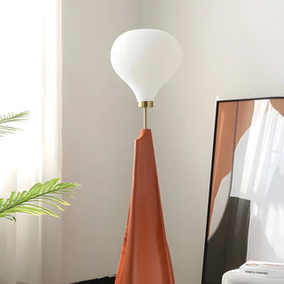 Unique Modern Cone and Globe Resin LED Floor Lamp Zawala Image - 3