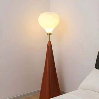 Unique Modern Cone and Globe Resin LED Floor Lamp Zawala Image - 4