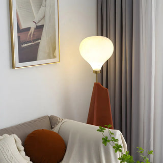 Unique Modern Cone and Globe Resin LED Floor Lamp Zawala Image - 5