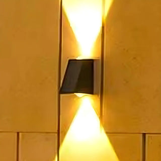 Geometric Black Acrylic Exterior Up Down Wall Lamp Zawala Image - 4