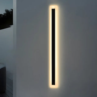 Vertical Black Outdoor LED Wall Light Fixture Zawala Image - 11