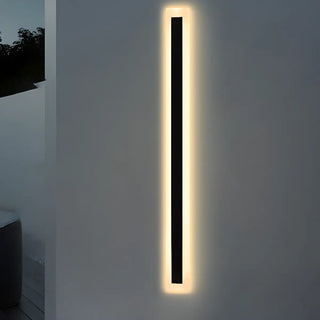 Vertical Black Outdoor LED Wall Light Fixture Zawala Image - 12
