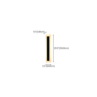 Vertical Black Outdoor LED Wall Light Fixture Zawala Image - 17