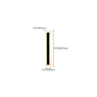 Vertical Black Outdoor LED Wall Light Fixture Zawala Image - 18