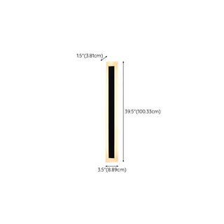 Vertical Black Outdoor LED Wall Light Fixture Zawala Image - 19
