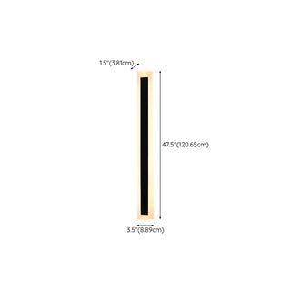 Vertical Black Outdoor LED Wall Light Fixture Zawala Image - 20