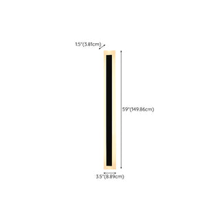 Vertical Black Outdoor LED Wall Light Fixture Zawala Image - 21