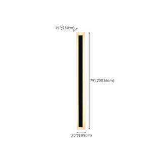 Vertical Black Outdoor LED Wall Light Fixture Zawala Image - 23