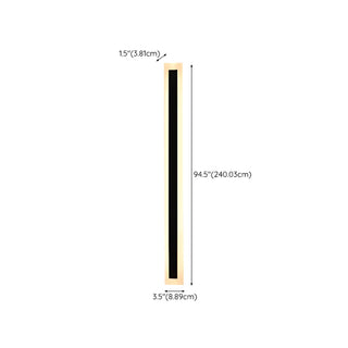 Vertical Black Outdoor LED Wall Light Fixture Zawala Image - 24