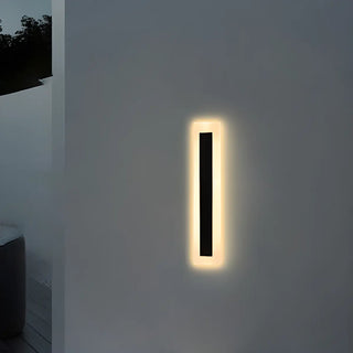 Vertical Black Outdoor LED Wall Light Fixture Zawala Image - 5