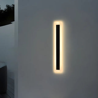 Vertical Black Outdoor LED Wall Light Fixture Zawala Image - 6