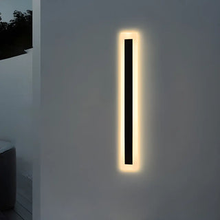 Vertical Black Outdoor LED Wall Light Fixture Zawala Image - 7