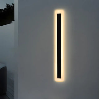 Vertical Black Outdoor LED Wall Light Fixture Zawala Image - 8