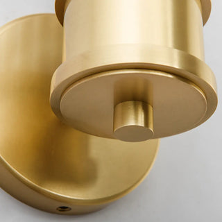 ZOWALA - Vertical Gold Ribbed Glass Vanity Wall Sconce Light Image - 10
