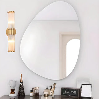 ZOWALA - Vertical Gold Ribbed Glass Vanity Wall Sconce Light Image - 7