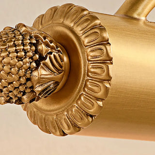 ZOWALA - Luxury Gold Floral Carved Adjustable Vanity Light Image - 11