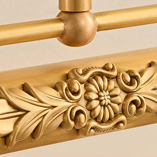 ZOWALA - Luxury Gold Floral Carved Adjustable Vanity Light Image - 14
