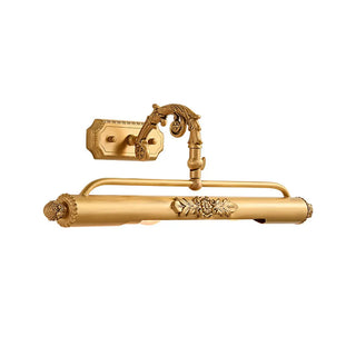 ZOWALA - Luxury Gold Floral Carved Adjustable Vanity Light Image - 15